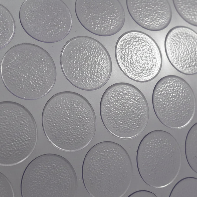 PISO VINILICO PVC ATENAS COIN TRANSPARENTE VENTA POR METRO ANCHO DE 1.5 m ESPESOR 0.75 mm SIN RESPALDO